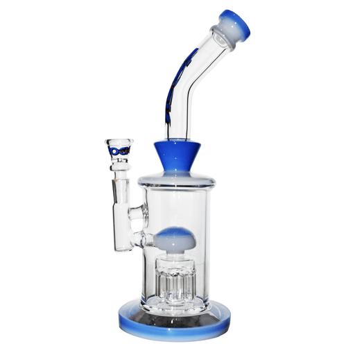 12" Rock Glass Bent Neck Tree Perc - Toker Supply