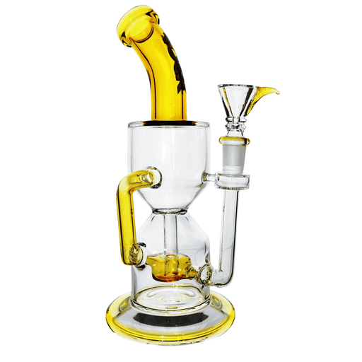 12" Rock Glass Double Funnel Bong - Toker Supply