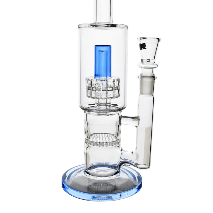 14" Rock Glass Showerhead HoneyComb Bong - Toker Supply