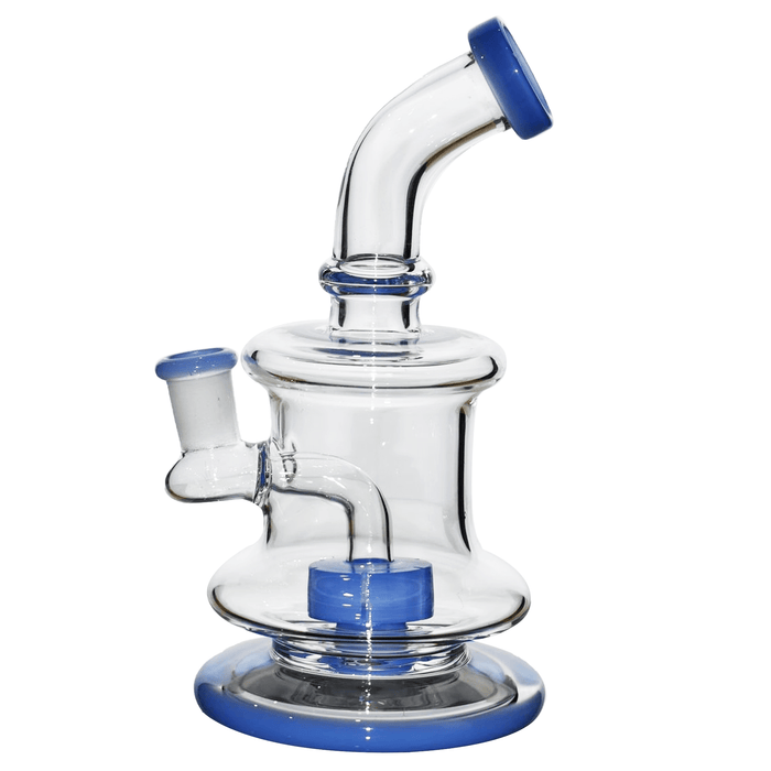 7" Rock Glass Round Bellow Base - Toker Supply