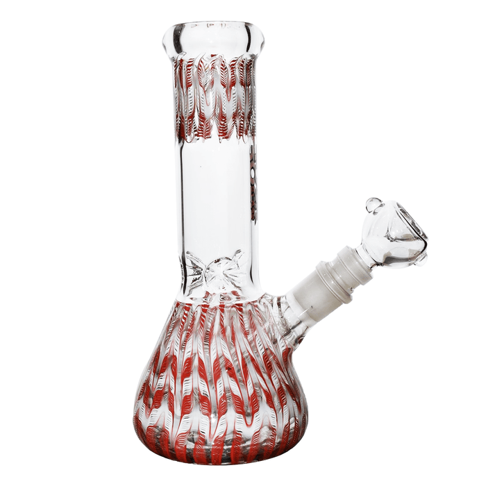 8" Rock Glass Wig Wag Beaker - Toker Supply