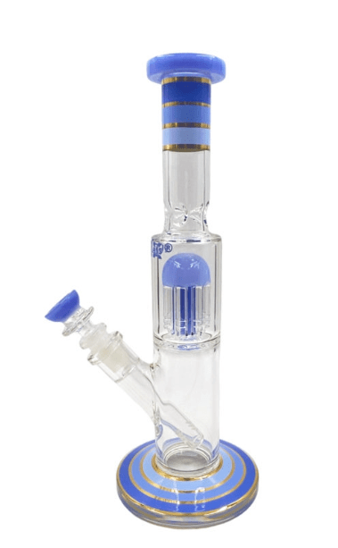 Rock Glass 12'' Straight Tube Tree Perc - Toker Supply