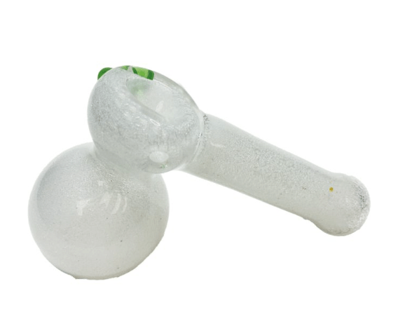 Rock Glass Frit Glow In The Dark Side Car Bubbler - Toker Supply