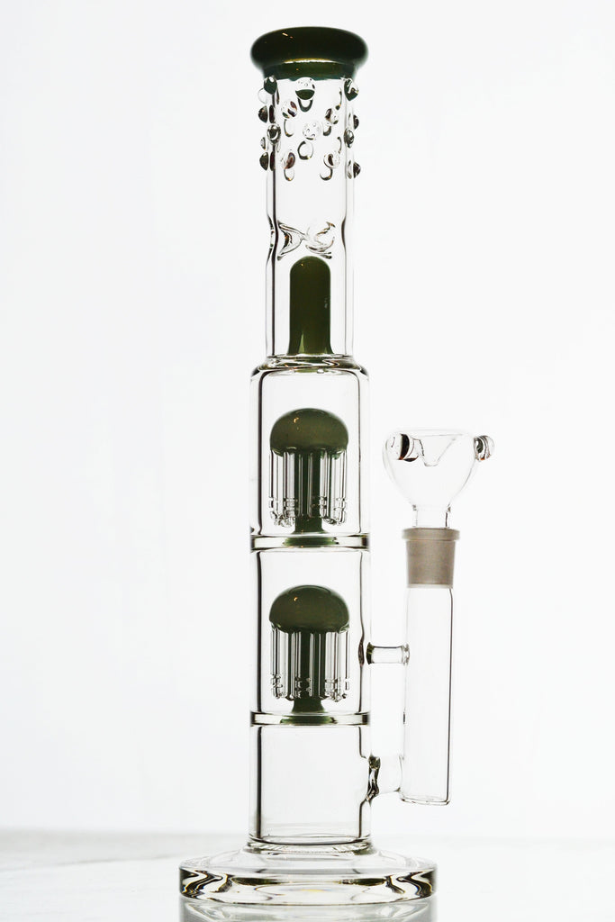 Dual Tree Perc Straight Tube Bong — Toker Supply