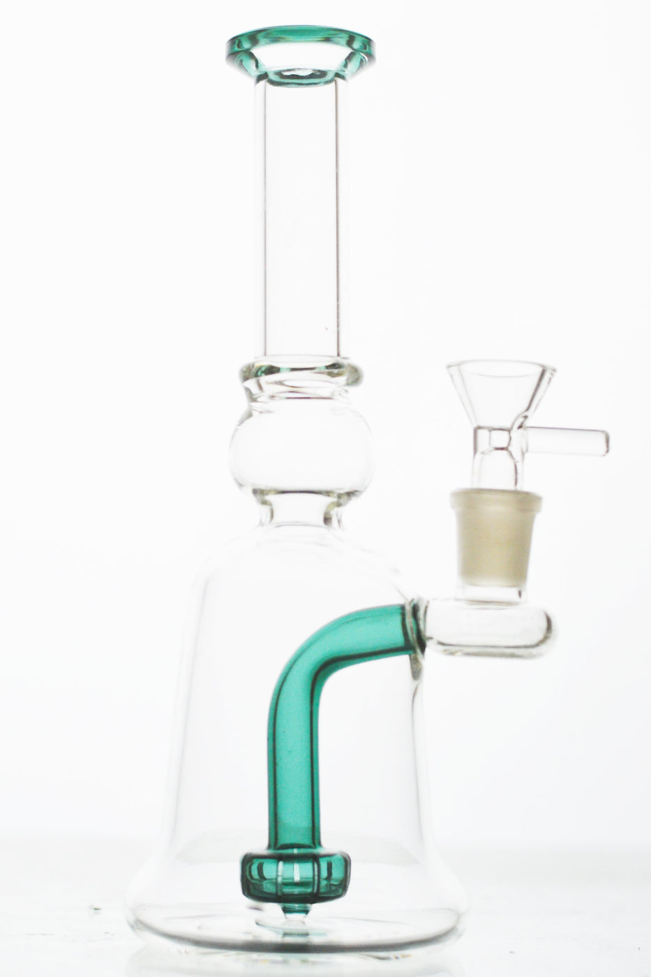 Bent Neck Showerhead Perc Hourglass Bong | Toker Supply Head Shop