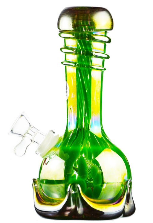 Colorful Glycerin Filled Coil Glass Dab Straw - It's 4:20 Somewhere